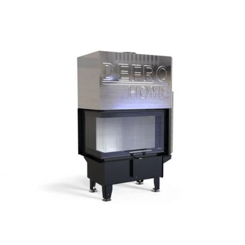 Камінна топка з водяним контуром Defro Home RIVA SM BL G SHORT