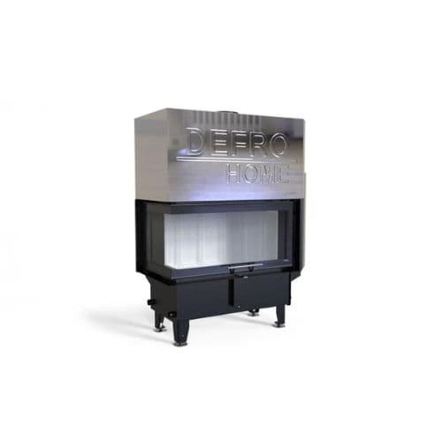 Камінна топка з водяним контуром Defro Home RIVA ME BL G SHORT