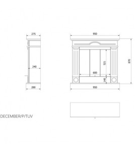Біокамін Kratki DECEMBER P білий з сертифікатом TUV