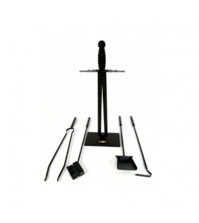 Набір для каміна "Екскалібур М" з корзиною для дров "Смолоскип"