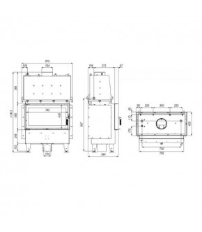 Камінна топка з водяним контуром Defro Home RIVA ME SHORT