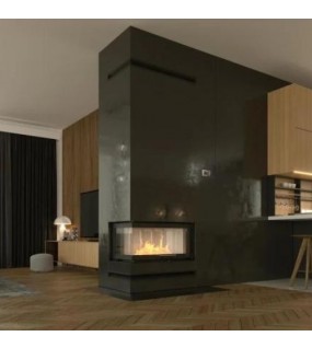 Камінна топка з водяним контуром Defro Home RIVA ME BL G SHORT