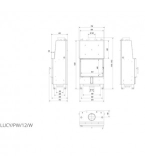 Камінна топка Kratki LUCY PW 12 (12,0 кВт)
