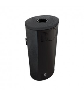 Піч-камін Kratki KOZA AB S DR ECO NERO БЕТОН ЧОРНИЙ (8 кВт)