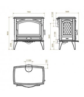 Піч-камін Dovre 760 WD
