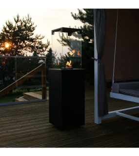 Газовий обігрівач Kratki PATIO LIGHT чорний (8,0 кВт)