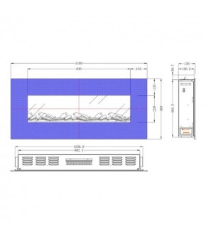 Електрокамін Aflamo ALBION 42 NH