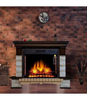 Камінокомплект Аrtiflame stone montebello af28s махагон коричневий антик (зі звуком)