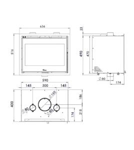 Камінна топка ADOUR 600