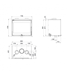 Камінна топка Loire 700