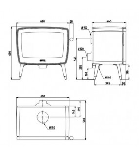 Піч-камін Dovre Vintage 50/Е8