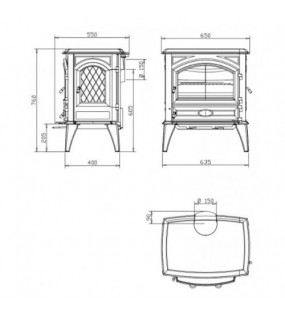 Піч-камін Dovre 640 WD