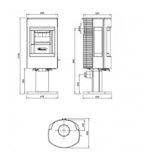 Піч-камін Dovre Astro 4 CB/P
