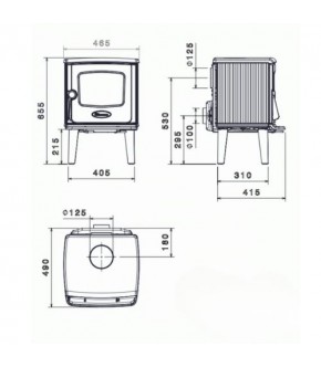 Піч-камін Dovre 325 CB Піч-камін Dovre 325 CB