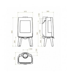 Піч-камін Dovre Sense 103
