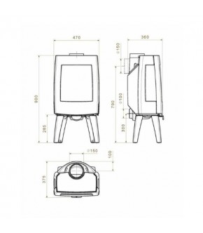 Піч-камін Dovre Sense 103
