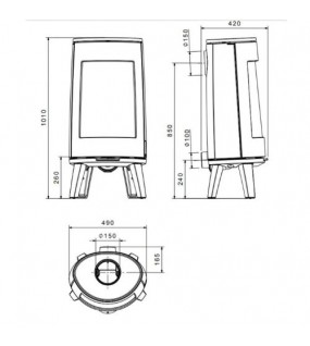 Піч-камін Dovre BOLD 300
