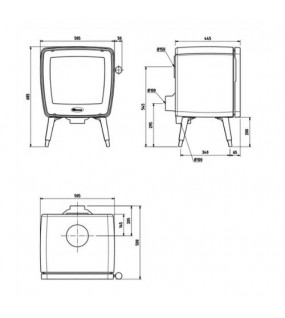 Піч-камін Dovre Vintage 35/Е8