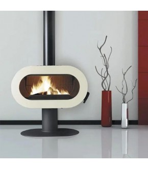 Піч-камін Invicta FIFTY емаль слонова кістка