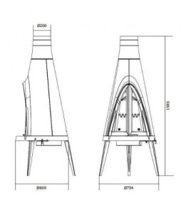 Піч-камін Invicta TIPI 