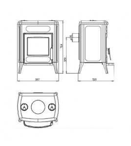 Піч-камін Plamen AMITY 3