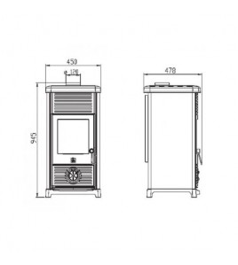 Піч-камін Plamen MAESTRAL N