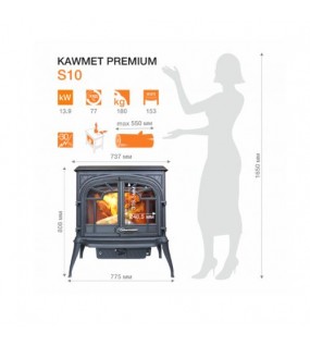 Піч-камін Kawmet Premium sparta