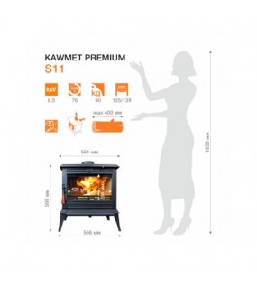 Піч-камін Kawmet Premium prometeus