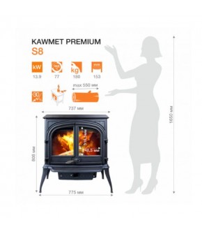 Піч-камін Kawmet Premium Helios