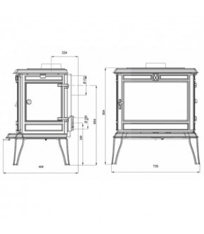 Піч-камін Kawmet Premium Athena