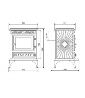 Піч-камін Kawmet P3