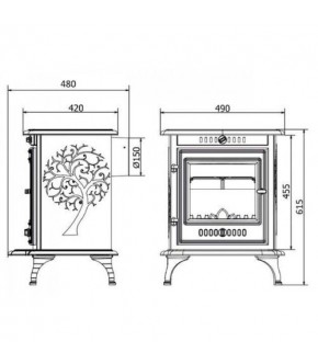 Піч-камін Kawmet P10