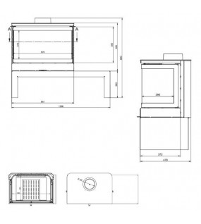 Піч-камін KFD STO M 14 3F