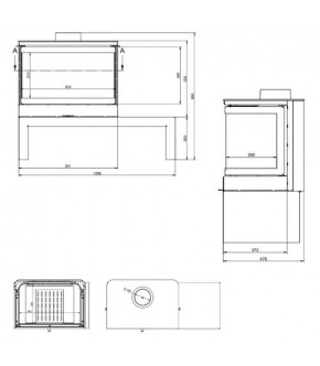 Піч-камін KFD STO M 14 3F