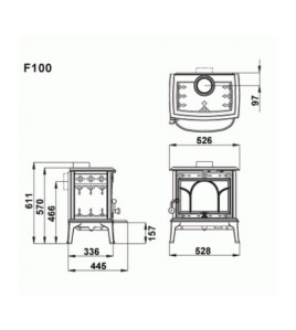 Піч-камін Jotul F 100 ECO
