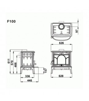 Піч-камін Jotul F 100 ECO