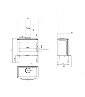 Чавунна піч Bidart