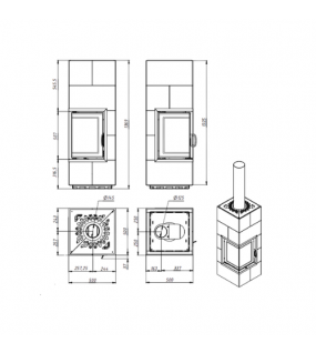 Акумуляційна піч кутова Gavryliv&Sons AP36x36x52