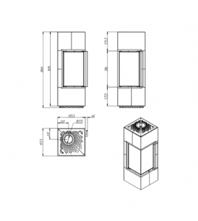 Акумуляційна піч кутова Gavryliv&Sons AP40x40x80