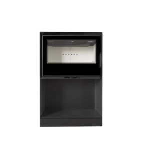 Сталева піч-камін Kratki KARI 80 Ø 180 з вбудованою нішою для дров (12 кВт)