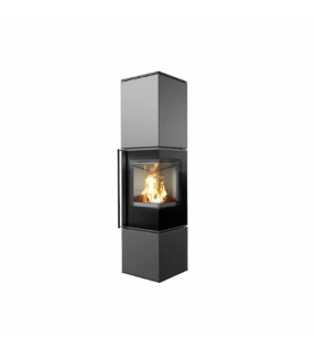 Сталева піч-камін Kratki REN/L права Ø 150 (7 кВт)