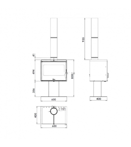 Сталева піч Atlantic 601