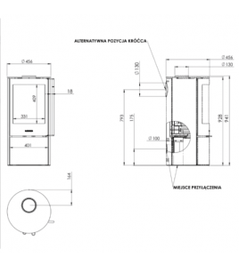 Сталева піч Nordflam ALTA