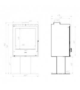 Піч сталева M-Fire Santorini на нозі (12kW)