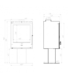 Піч сталева M-Fire Santorini на нозі (12kW)