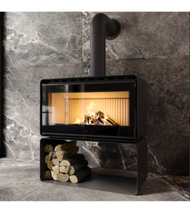 Піч сталева M-Fire Rodos з дровником (15kW)