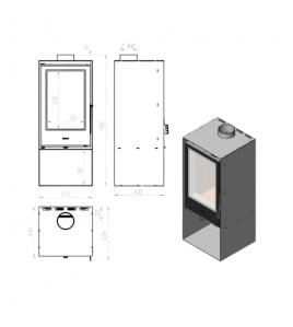 Піч сталева M-Fire Evia (10kW)