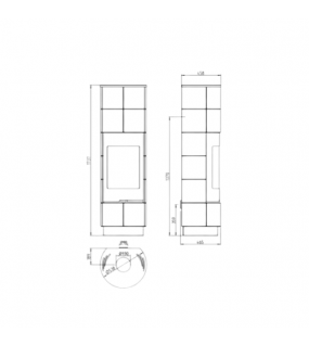 Піч-камін Thorma DELIA Ceramic STANDARD