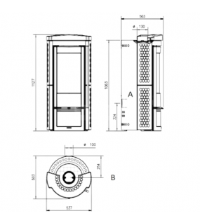 ЧАВУННА ПІЧ-КАМІН La Nordica Liu Bordeaux