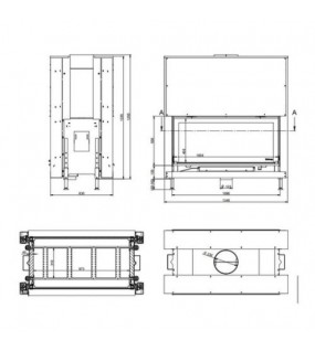Камінна топка KFD LINEA DF H 1180 тунель